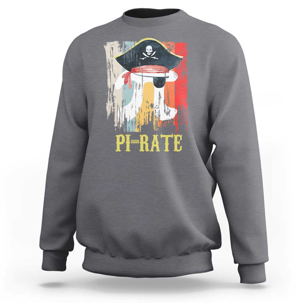Funny Pi-rate Sweatshirt Pi Day Math Geek Pirate Lover