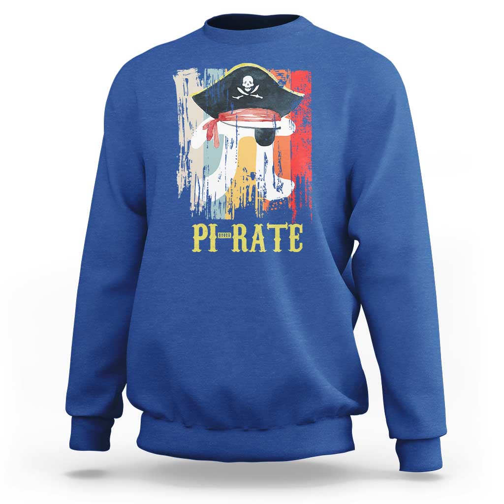 Funny Pi-rate Sweatshirt Pi Day Math Geek Pirate Lover