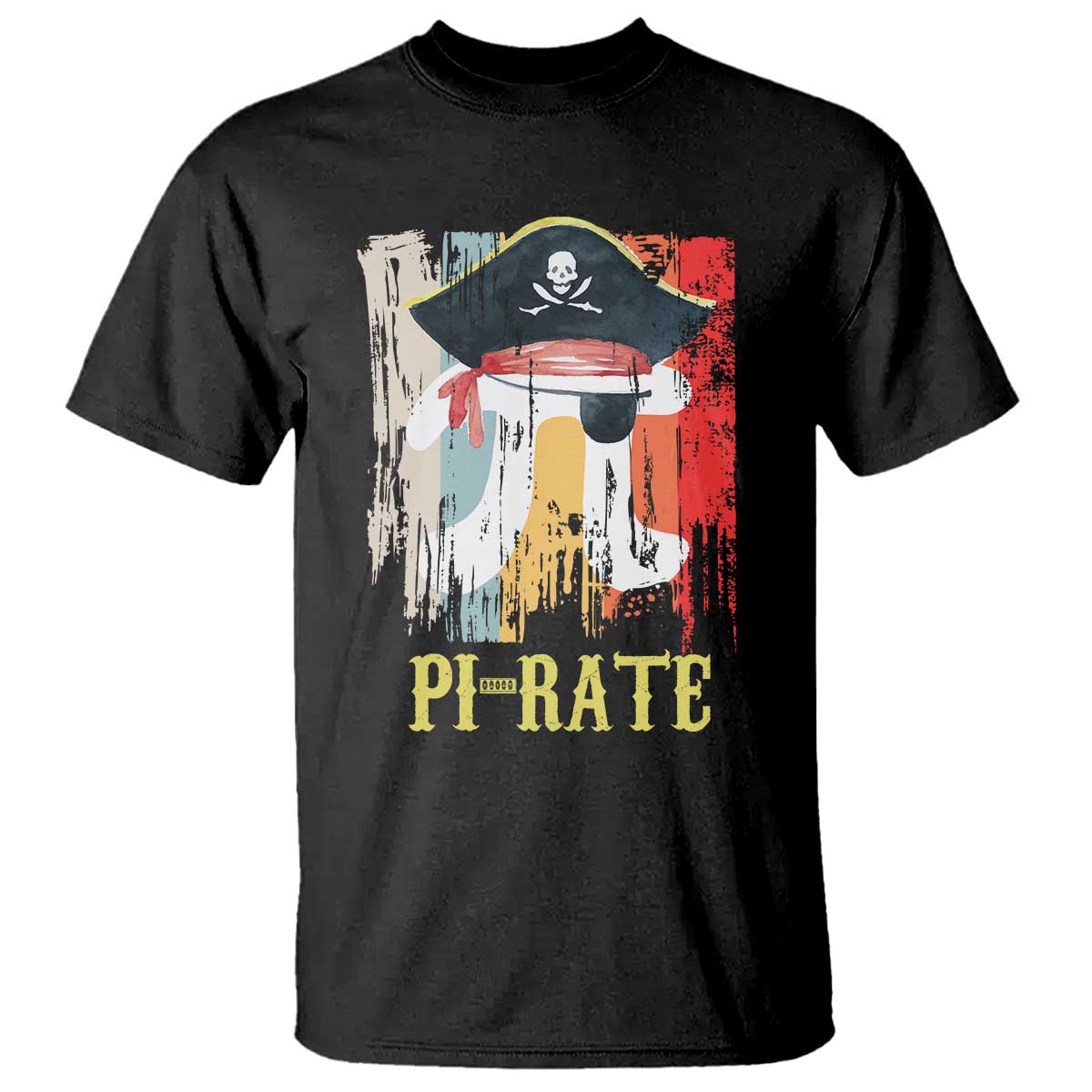 Funny Pi-rate T Shirt Pi Day Math Geek Pirate Lover