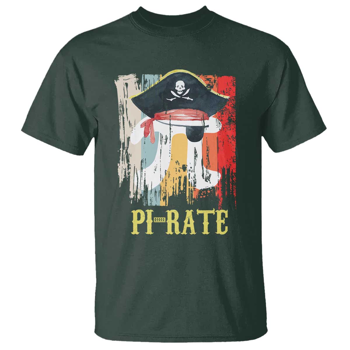 Funny Pi-rate T Shirt Pi Day Math Geek Pirate Lover