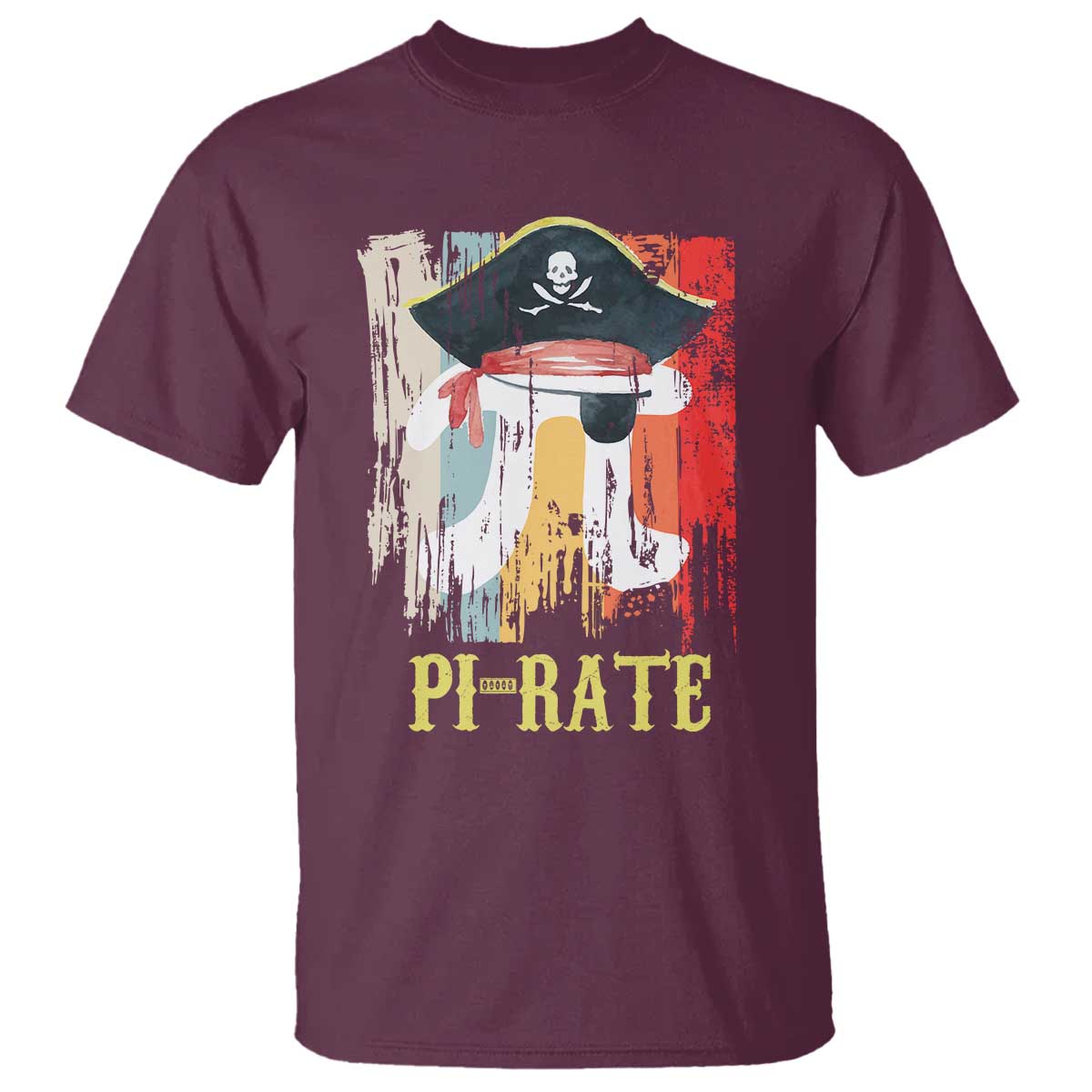 Funny Pi-rate T Shirt Pi Day Math Geek Pirate Lover