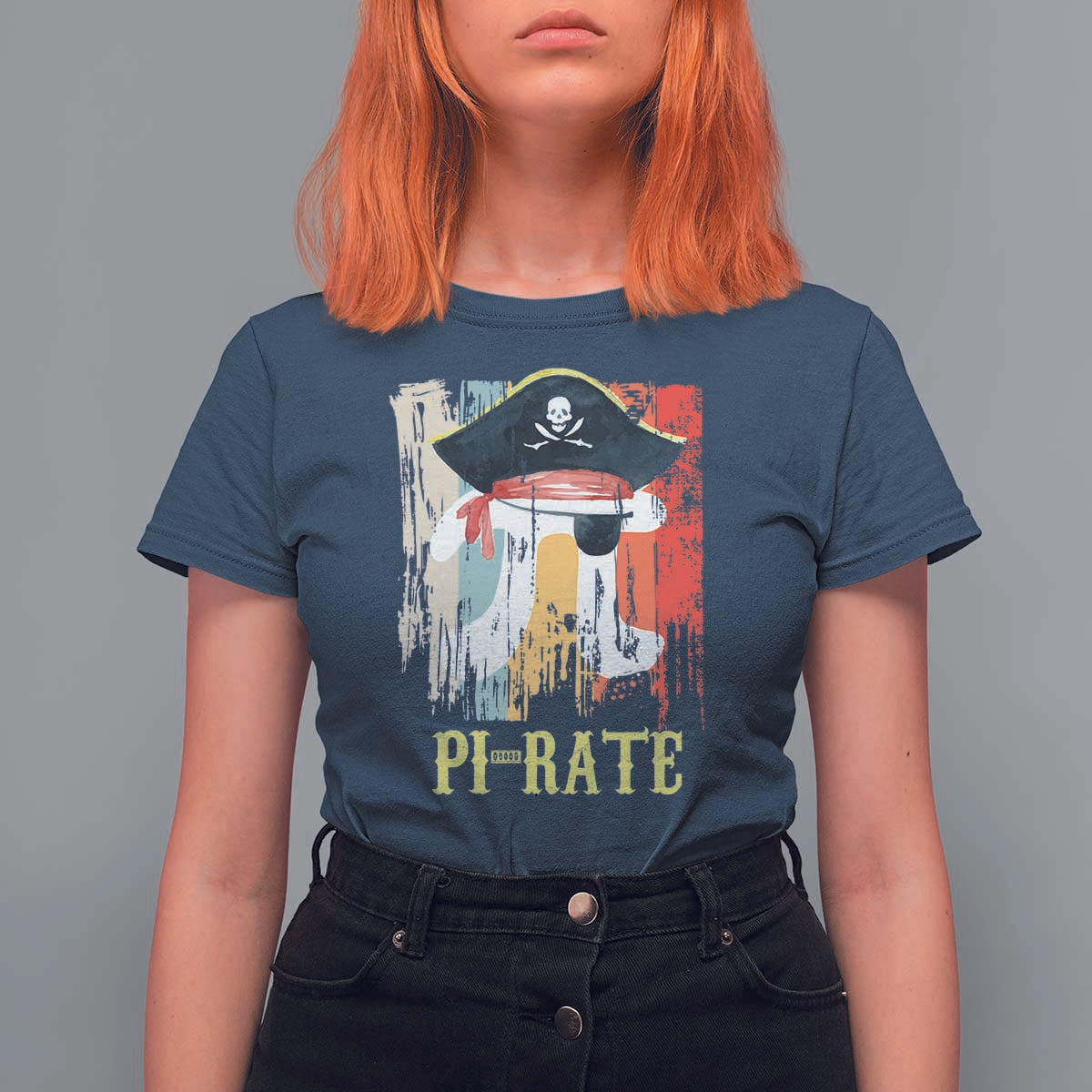 Funny Pi-rate T Shirt For Women Pi Day Math Geek Pirate Lover