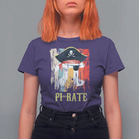 Funny Pi-rate T Shirt For Women Pi Day Math Geek Pirate Lover