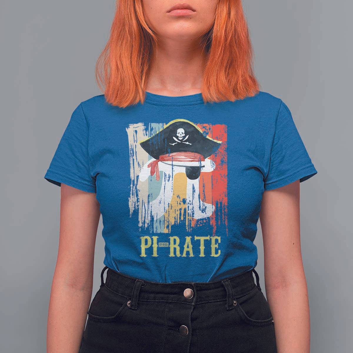 Funny Pi-rate T Shirt For Women Pi Day Math Geek Pirate Lover