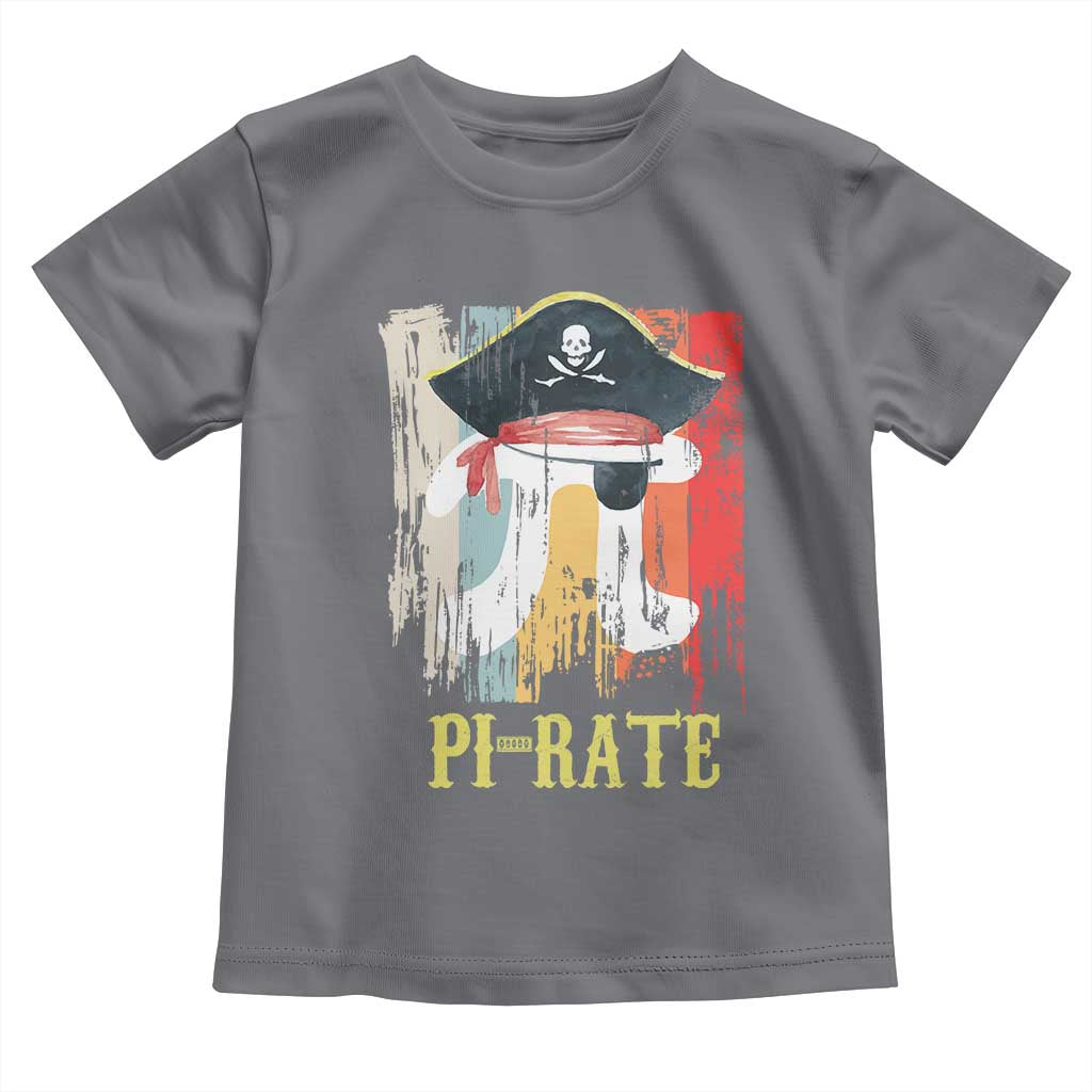 Funny Pi-rate Toddler T Shirt Pi Day Math Geek Pirate Lover