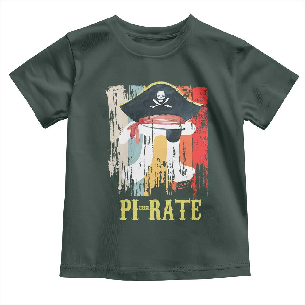 Funny Pi-rate Toddler T Shirt Pi Day Math Geek Pirate Lover