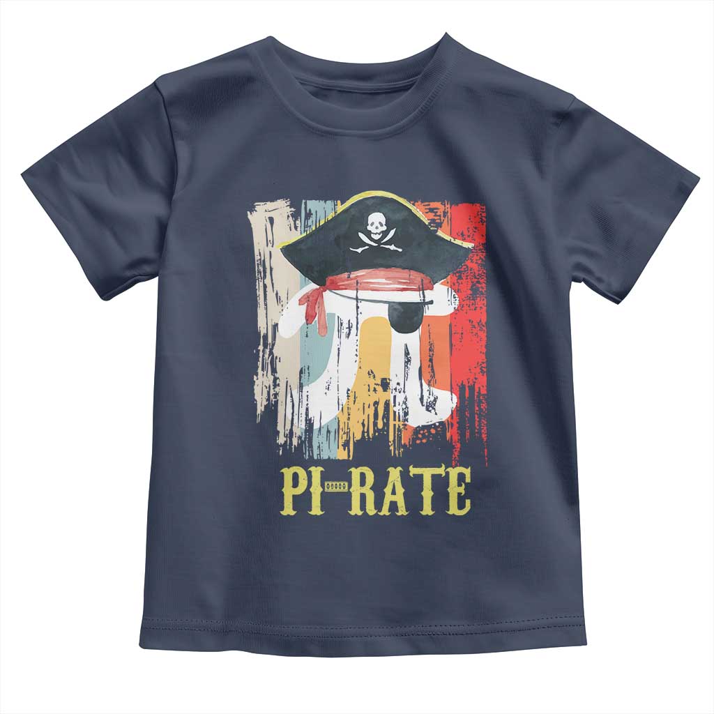 Funny Pi-rate Toddler T Shirt Pi Day Math Geek Pirate Lover