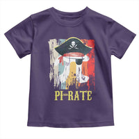Funny Pi-rate Toddler T Shirt Pi Day Math Geek Pirate Lover