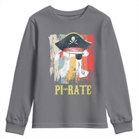 Funny Pi-rate Youth Sweatshirt Pi Day Math Geek Pirate Lover