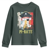 Funny Pi-rate Youth Sweatshirt Pi Day Math Geek Pirate Lover