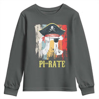 Funny Pi-rate Youth Sweatshirt Pi Day Math Geek Pirate Lover