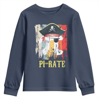 Funny Pi-rate Youth Sweatshirt Pi Day Math Geek Pirate Lover