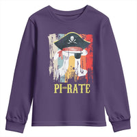 Funny Pi-rate Youth Sweatshirt Pi Day Math Geek Pirate Lover