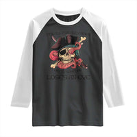 Funny Pirate Raglan Shirt All Fun And Games Until Someone Loses an Eye