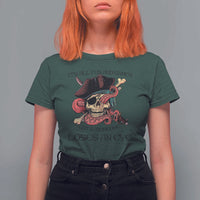 Funny Pirate T Shirt For Women All Fun And Games Until Someone Loses An Eye