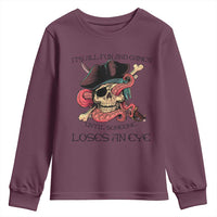 Funny Pirate Youth Sweatshirt All Fun And Games Until Someone Loses an Eye