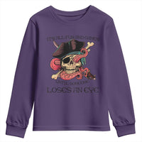 Funny Pirate Youth Sweatshirt All Fun And Games Until Someone Loses an Eye
