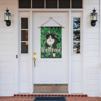 Happy St. Patrick's Day Cat Garden Flag Welcome Funny Catrick Green Lucky Shamrocks