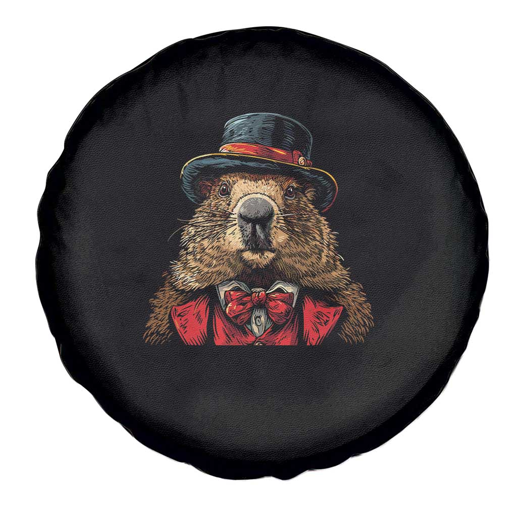 Cute Groundhog Spare Tire Cover Woodchuck Day Animal Lover