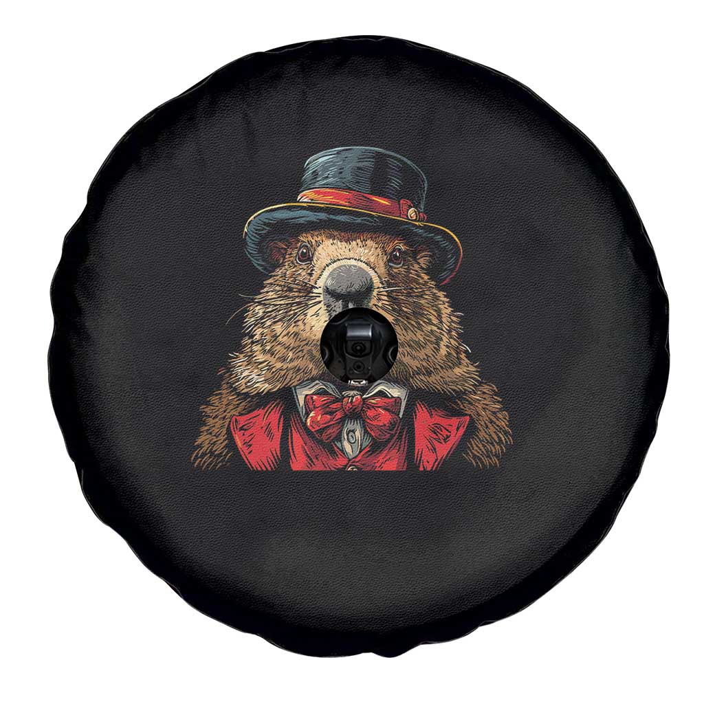 Cute Groundhog Spare Tire Cover Woodchuck Day Animal Lover