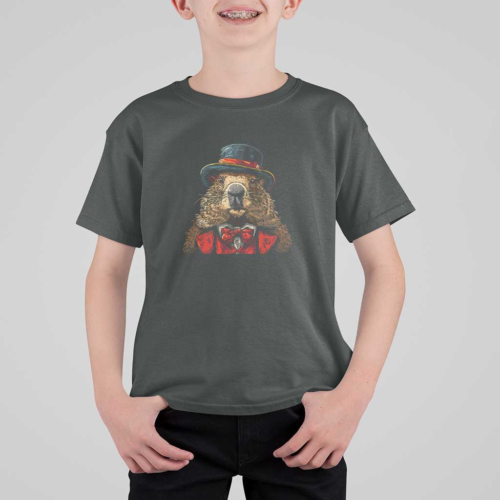 Cute Groundhog T Shirt For Kid Woodchuck Day Animal Lover