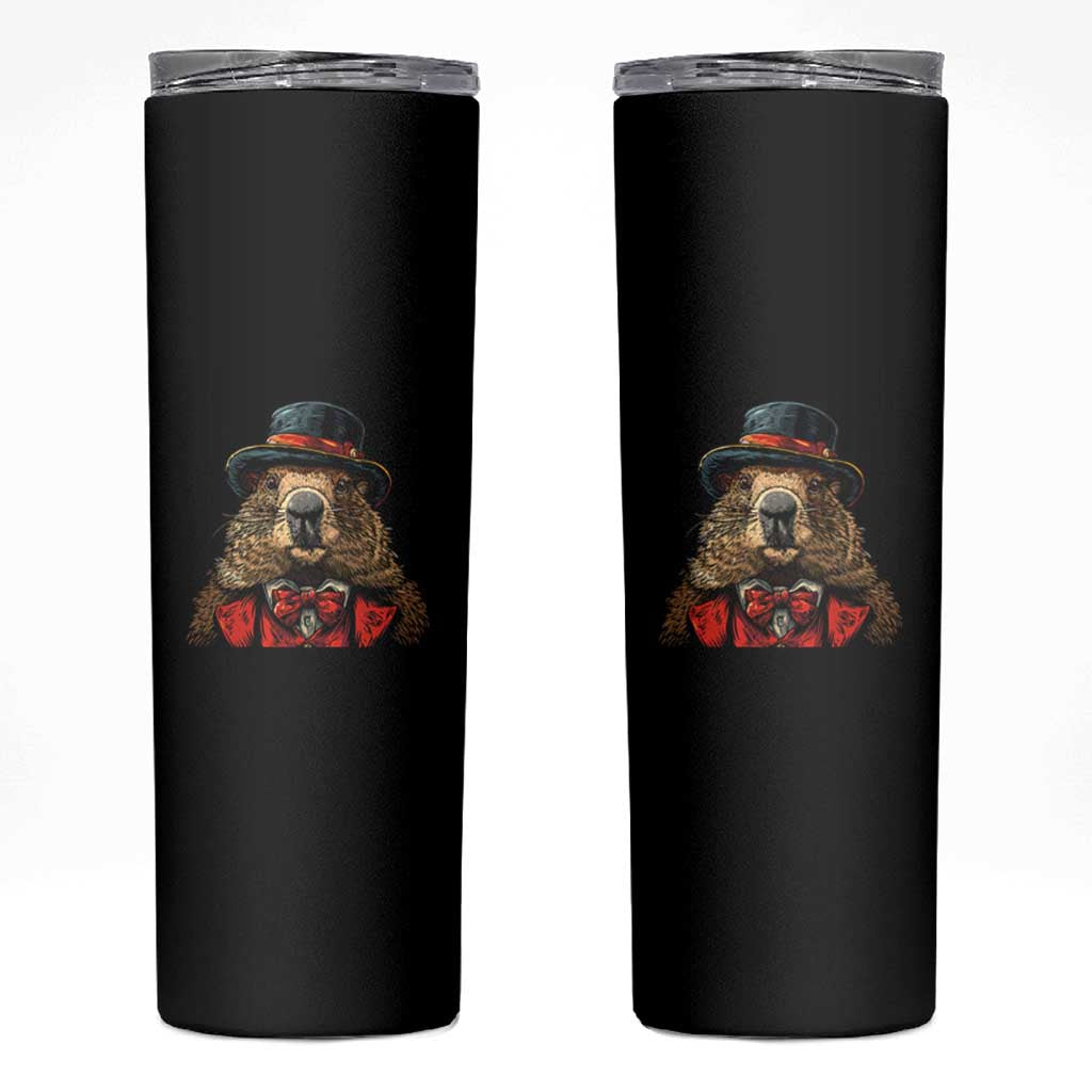 Cute Groundhog Skinny Tumbler Woodchuck Day Animal Lover