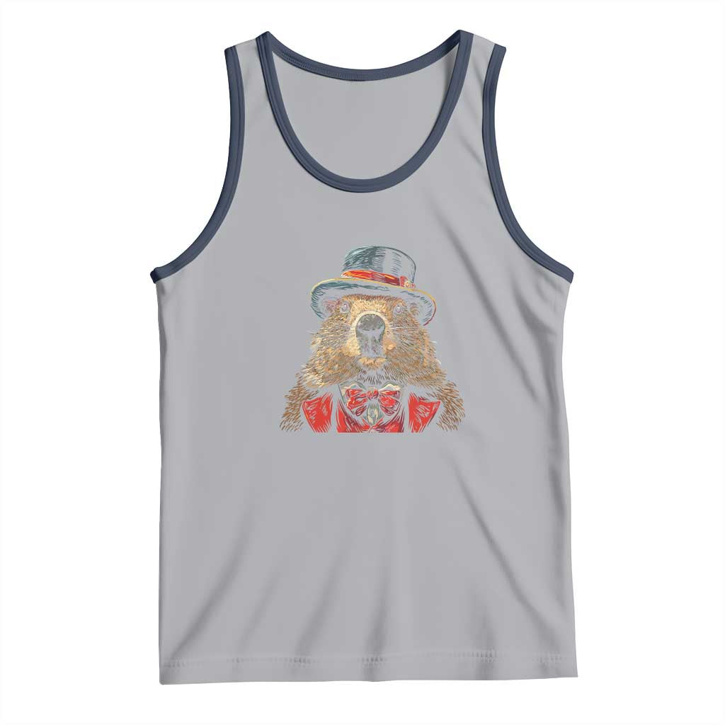 Cute Groundhog Tank Top Woodchuck Day Animal Lover