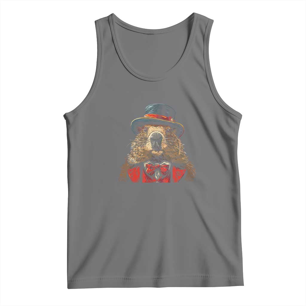 Cute Groundhog Tank Top Woodchuck Day Animal Lover