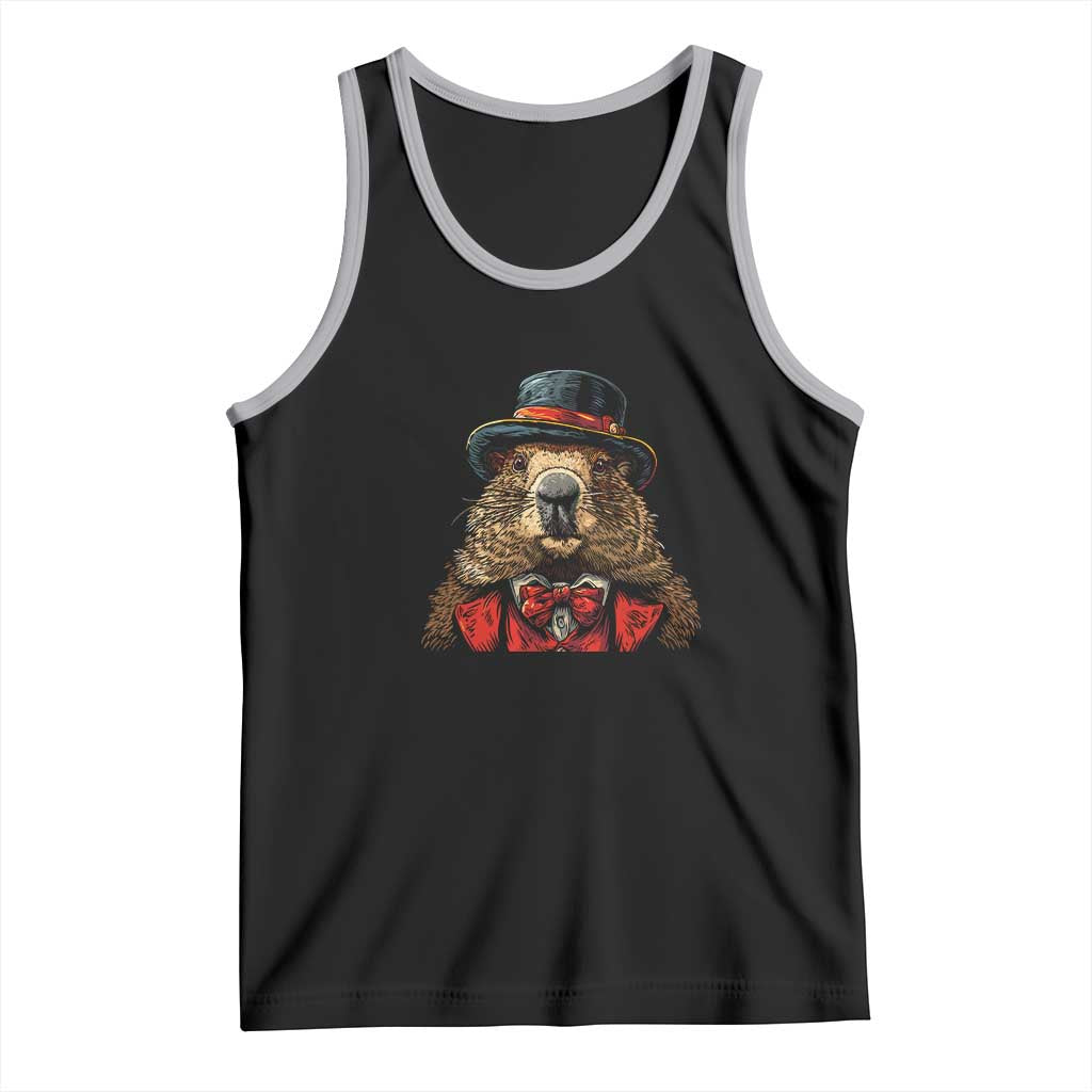 Cute Groundhog Tank Top Woodchuck Day Animal Lover