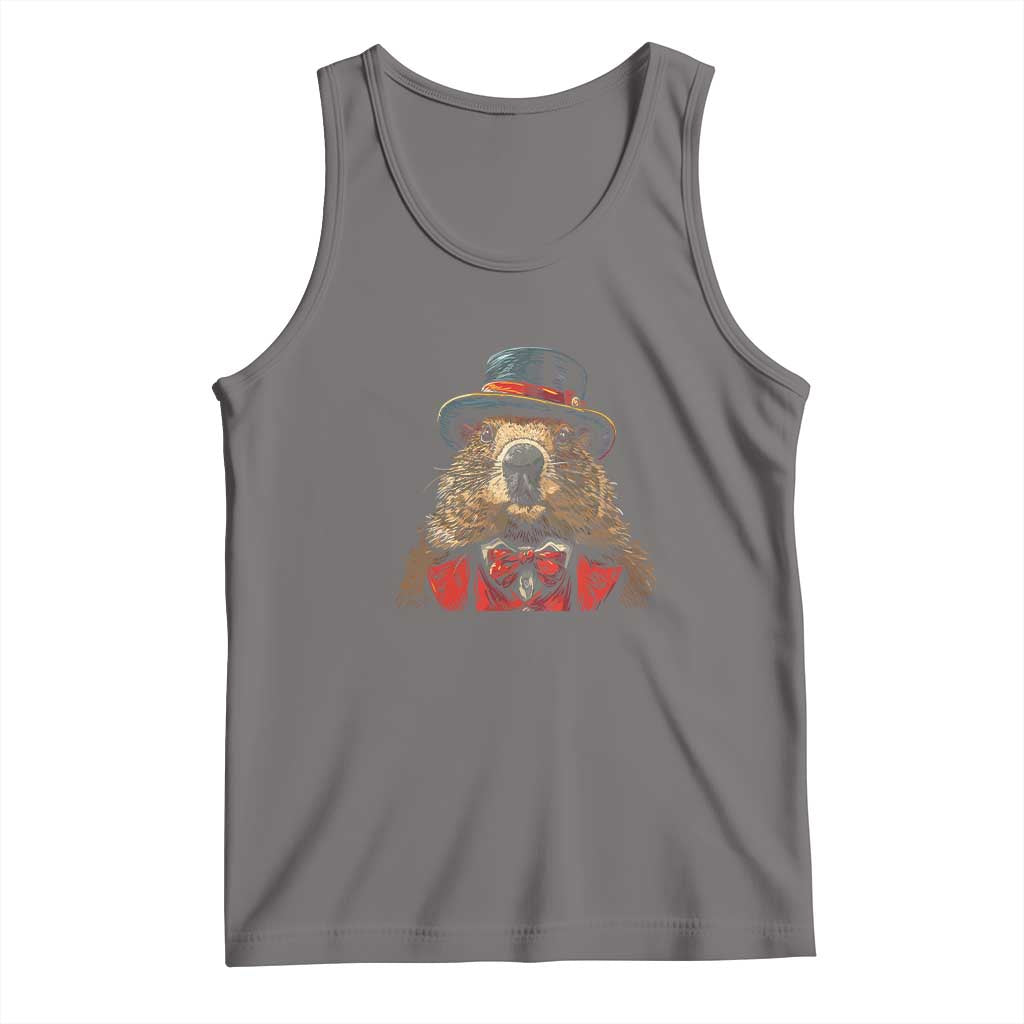 Cute Groundhog Tank Top Woodchuck Day Animal Lover