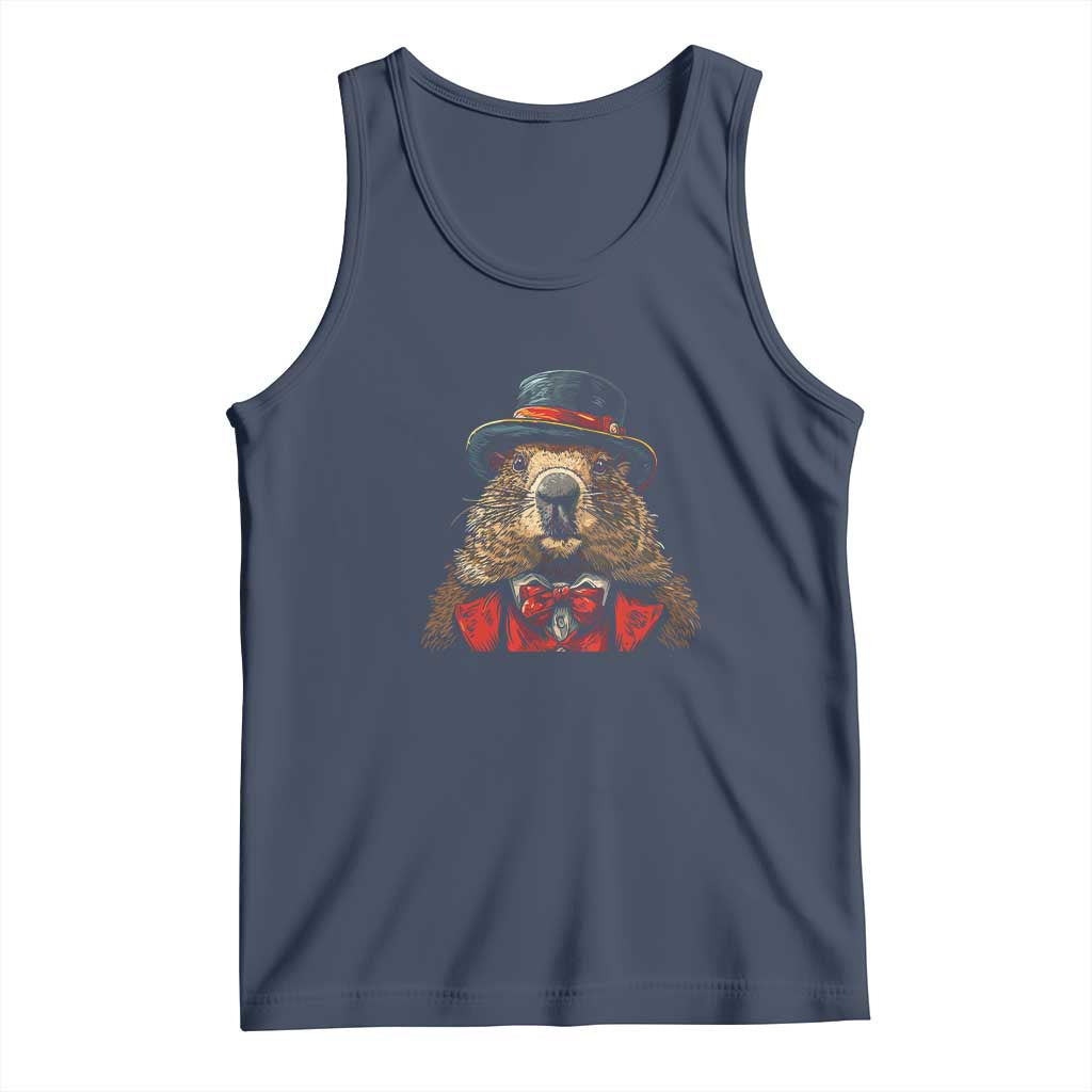 Cute Groundhog Tank Top Woodchuck Day Animal Lover