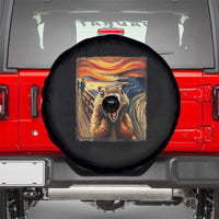 Funny Scream Groundhog Spare Tire Cover Woddchuck Day