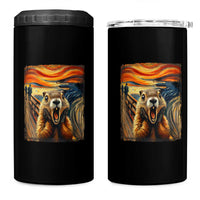 Funny Scream Groundhog 4 in 1 Can Cooler Tumbler Woddchuck Day