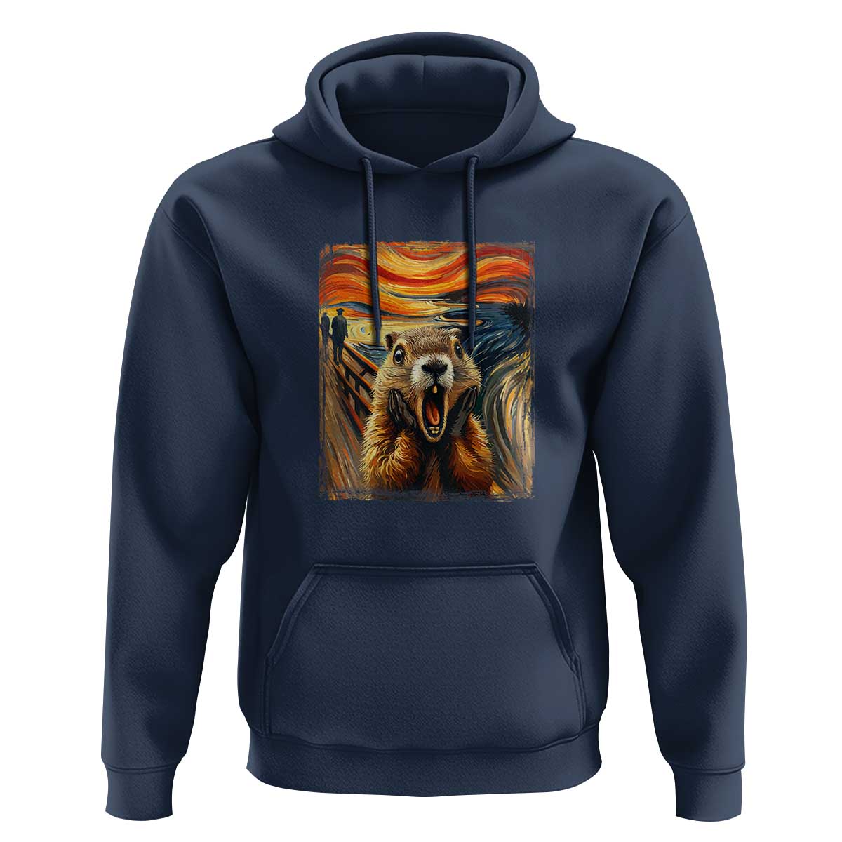 Funny Scream Groundhog Hoodie Woddchuck Day
