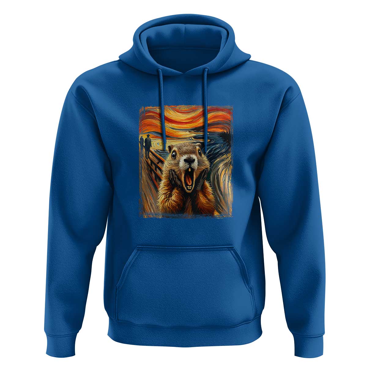 Funny Scream Groundhog Hoodie Woddchuck Day