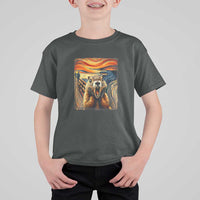 Funny Scream Groundhog T Shirt For Kid Woddchuck Day