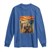 Funny Scream Groundhog Long Sleeve Shirt Woddchuck Day