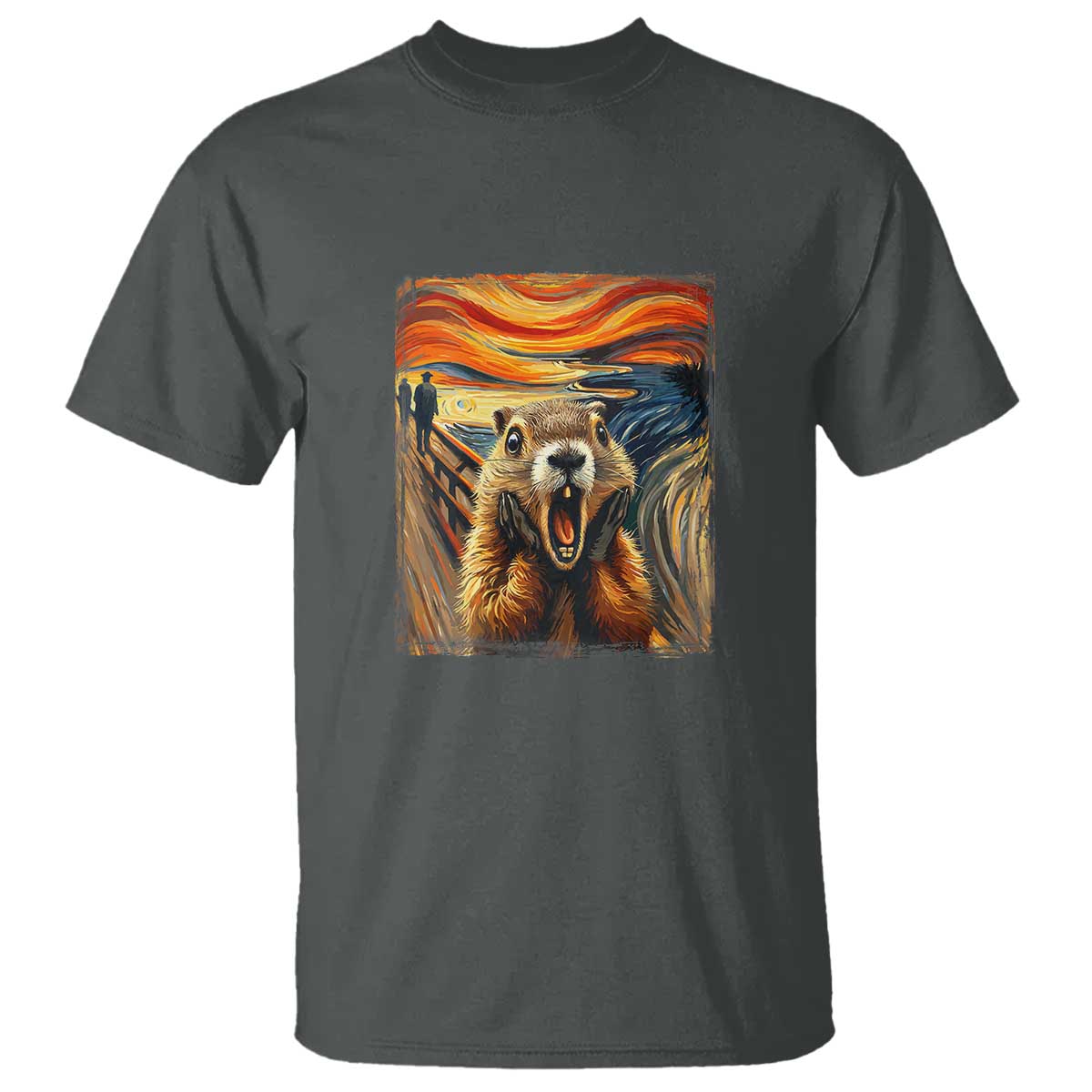 Funny Scream Groundhog T Shirt Woddchuck Day