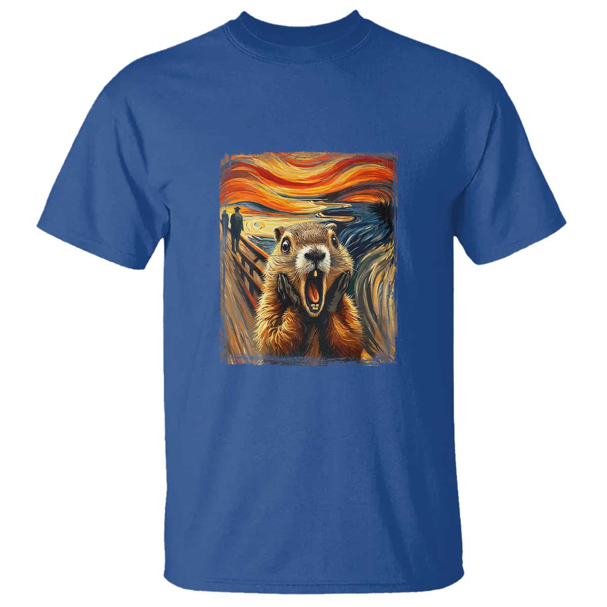 Funny Scream Groundhog T Shirt Woddchuck Day