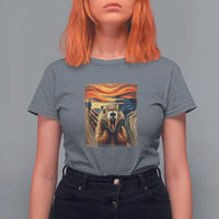 Funny Scream Groundhog T Shirt For Women Woddchuck Day