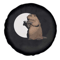 Groundhog Shadow Meteorlogy Spare Tire Cover Woodchuck Puppet Funny Gift