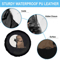 Groundhog Shadow Meteorlogy Spare Tire Cover Woodchuck Puppet Funny Gift