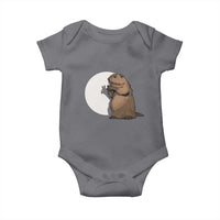 Groundhog Shadow Meteorlogy Baby Onesie Woodchuck Puppet Funny Gift