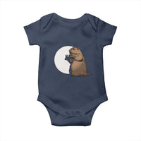 Groundhog Shadow Meteorlogy Baby Onesie Woodchuck Puppet Funny Gift