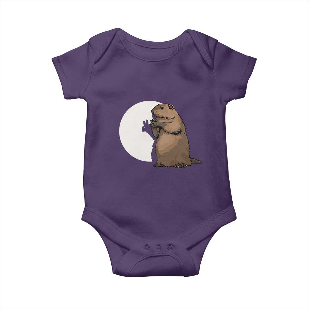 Groundhog Shadow Meteorlogy Baby Onesie Woodchuck Puppet Funny Gift