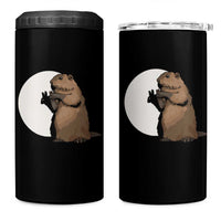 Groundhog Shadow Meteorlogy 4 in 1 Can Cooler Tumbler Woodchuck Puppet Funny Gift