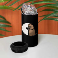 Groundhog Shadow Meteorlogy 4 in 1 Can Cooler Tumbler Woodchuck Puppet Funny Gift