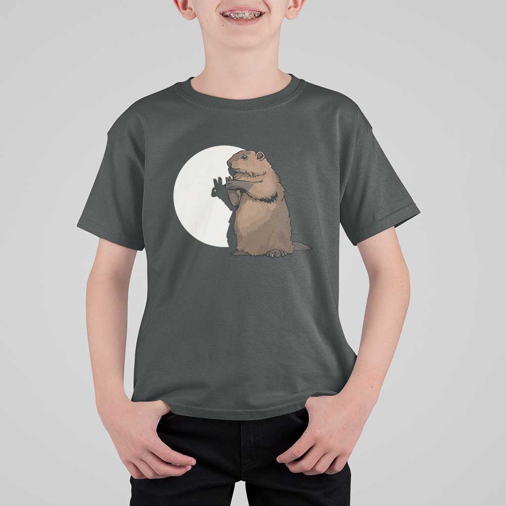 Groundhog Shadow Meteorlogy T Shirt For Kid Woodchuck Puppet Funny Gift