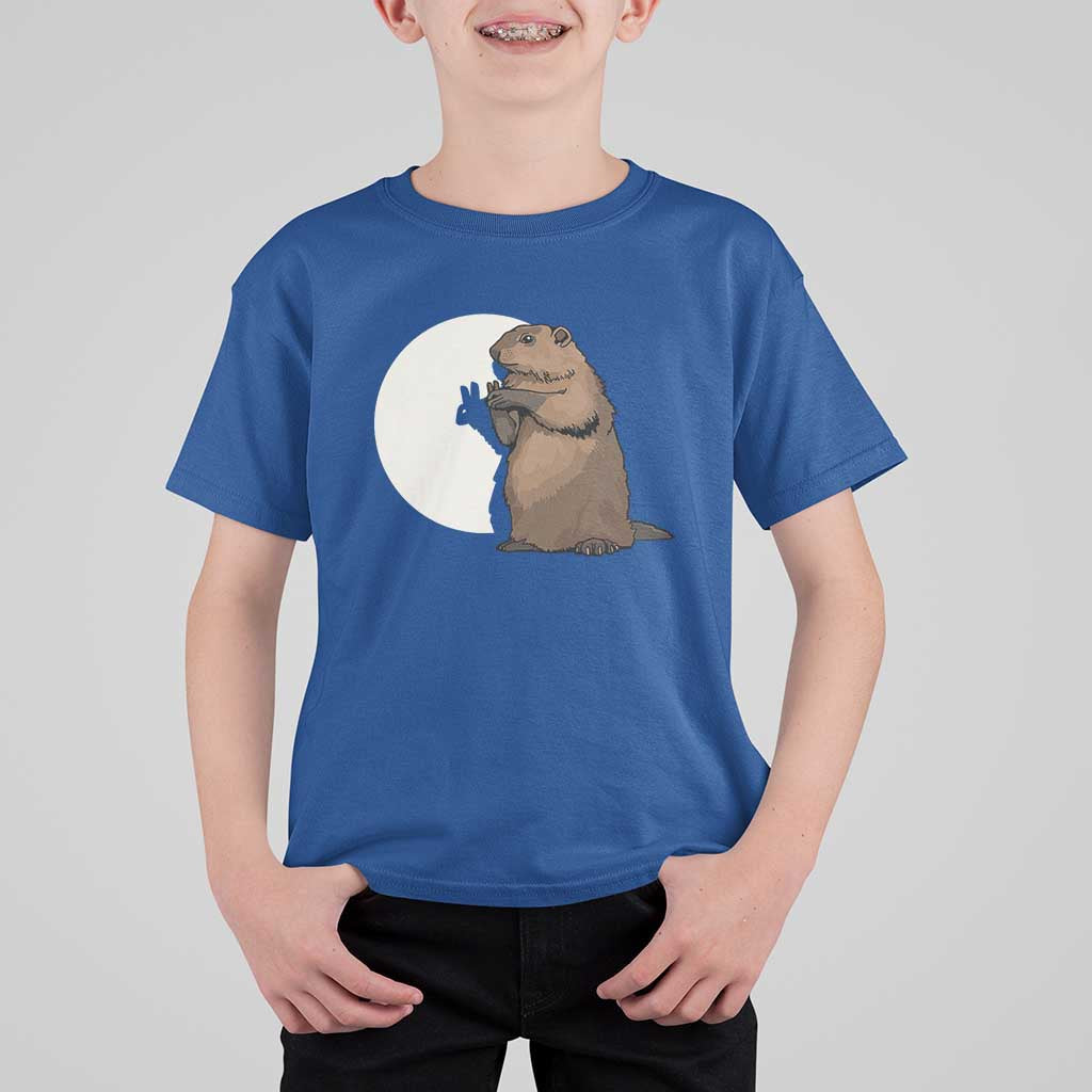 Groundhog Shadow Meteorlogy T Shirt For Kid Woodchuck Puppet Funny Gift