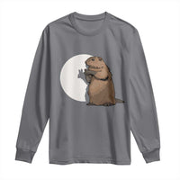 Groundhog Shadow Meteorlogy Long Sleeve Shirt Woodchuck Puppet Funny Gift
